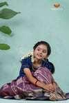 Pongal Collection - Magenta Golden String Alpha Traditional Pattu Pavadai For Girls