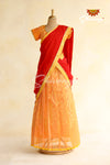 Orange Manipuri Half Saree| Langa Lavani For Girls!!!