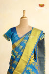 Blue Art Silk Half Saree | Langa Lavani For Girls!!!