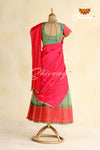 Green Yendhra Half Saree | Langa Lavani For Girls!!!