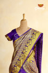 Purple Art Silk Half Saree || Langa Lavani For Girls!!!