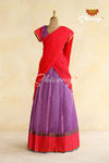 Lavender Yendhra Half Saree | Langa Dhavani For Girls!!!