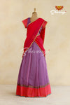 Lavender Yendhra Half Saree | Langa Dhavani For Girls!!!