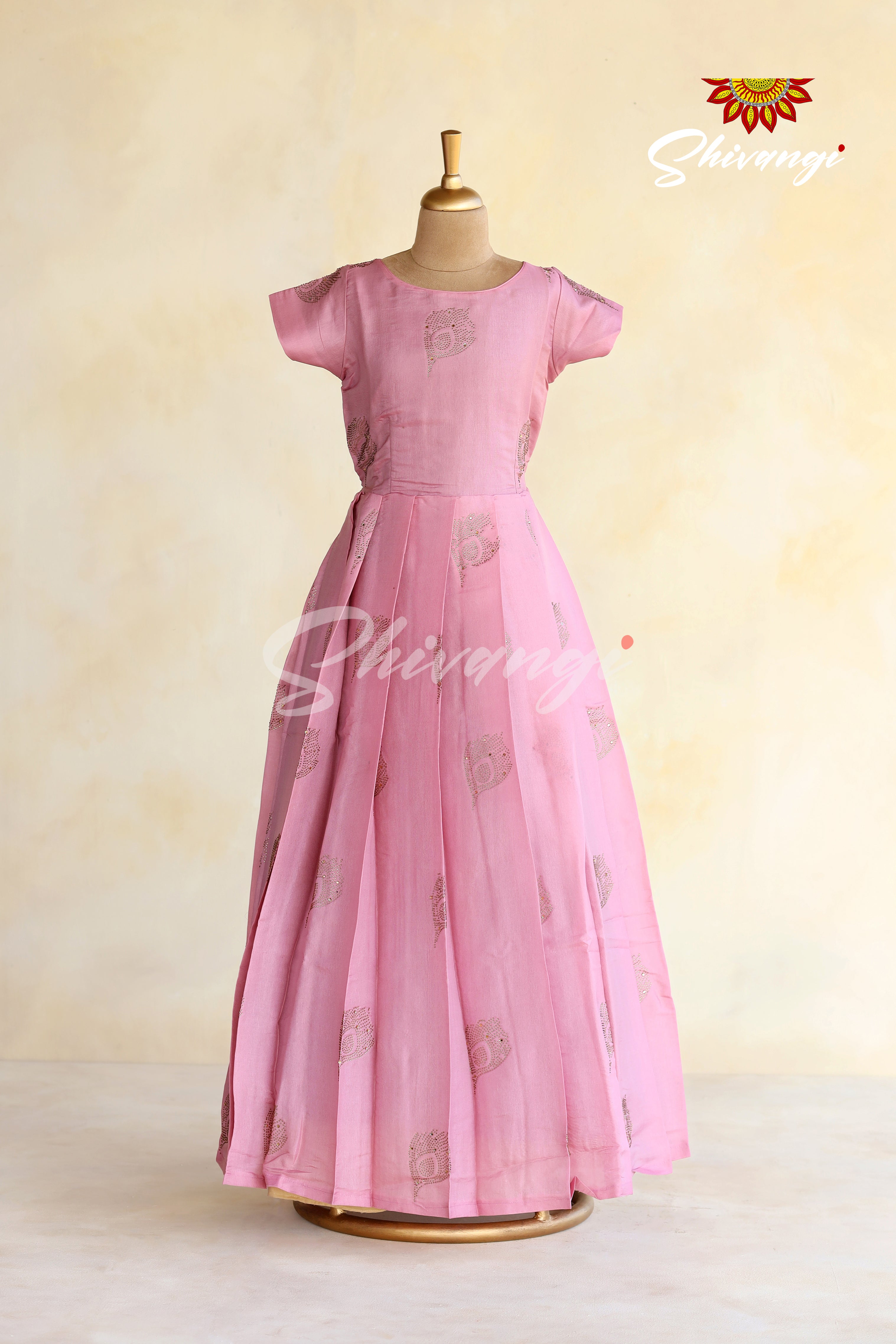 Pink Glitter Frill Dress – Kulreeti®