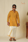 Boys Mustard Yellow Cotton Kurta !!!