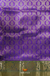 Purple Silk Pattu Pavadai Unstitched Material For Kids !!!