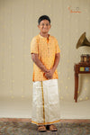 Boys Orange Cotton Kurta !!!