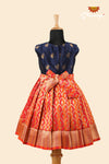 Orange Honey comb Frock For Kids !!!