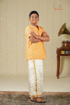 Boys Orange Cotton Kurta !!!