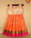 Baby Girls Short Frock -Orange