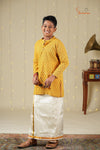 Boys Mustard Yellow Cotton Kurta !!!