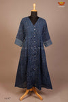 A Blue Mul Cotton Kurti For Women - AL4709