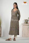 Green Ajrakh Block Print Salwar And Dupatta for Women !!!