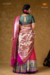 Classic Peach Silk Swan Half Saree For Festivel !!!