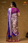 Classic Purple Silk Swan Half Saree For Festivel !!!