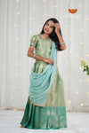 Festive Collection - Green Mango Scarlet Lehenga !!!