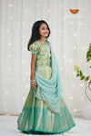 Festive Collection - Green Mango Scarlet Lehenga !!!