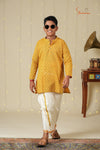 Boys Mustard Yellow Cotton Kurta !!!