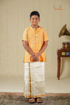 Boys Orange Cotton Kurta !!!