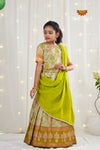 Festive Collection -Parrot Green Lantana Lehenga !!!