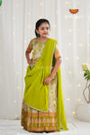 Festive Collection -Parrot Green Lantana Lehenga !!!