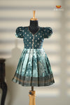 Dark Green Lantana Baby Frock For Kids !!!