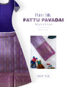 Buy designer pattu pavadai material for girls and women online