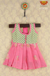 Girl Pink Floral Fire Baby Frock 