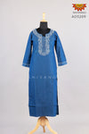 Blue Denim Kurti For Women