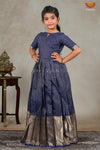 Navy Blue Mary Gold Long Gown For Girls !!!