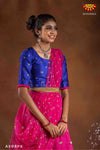 Girls Pink Elephant Border Lehenga !!!