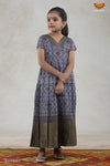 Grey Pastel Morracan Long Gown For Girls !!!