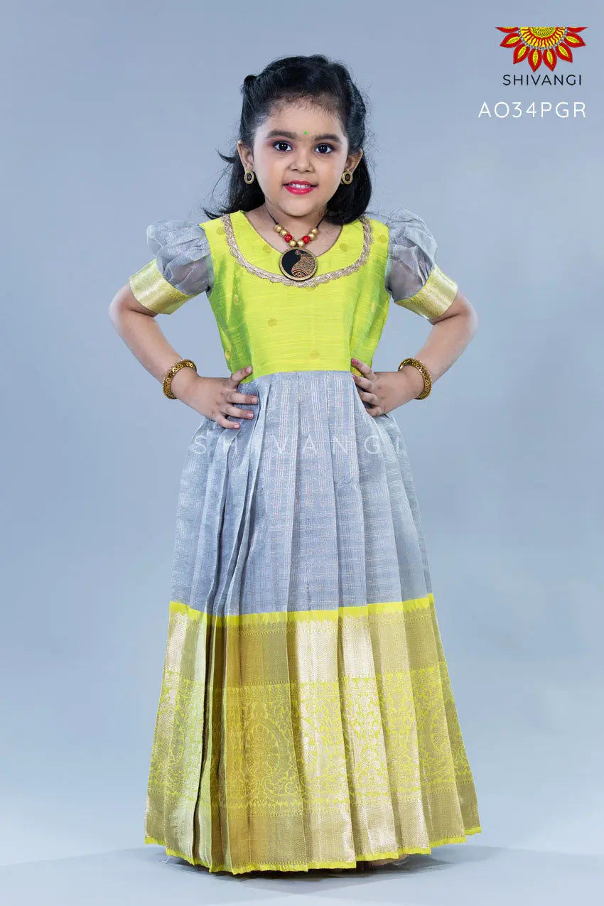 Buy Girls Long Frock in Gold Color Sleeveless Birthday Dress in net and  Cotton 34 Years at Amazonin