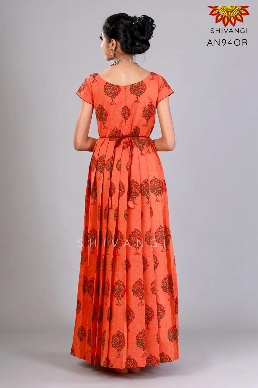 CORAL ROSE COTTON DRESS  Bunaai