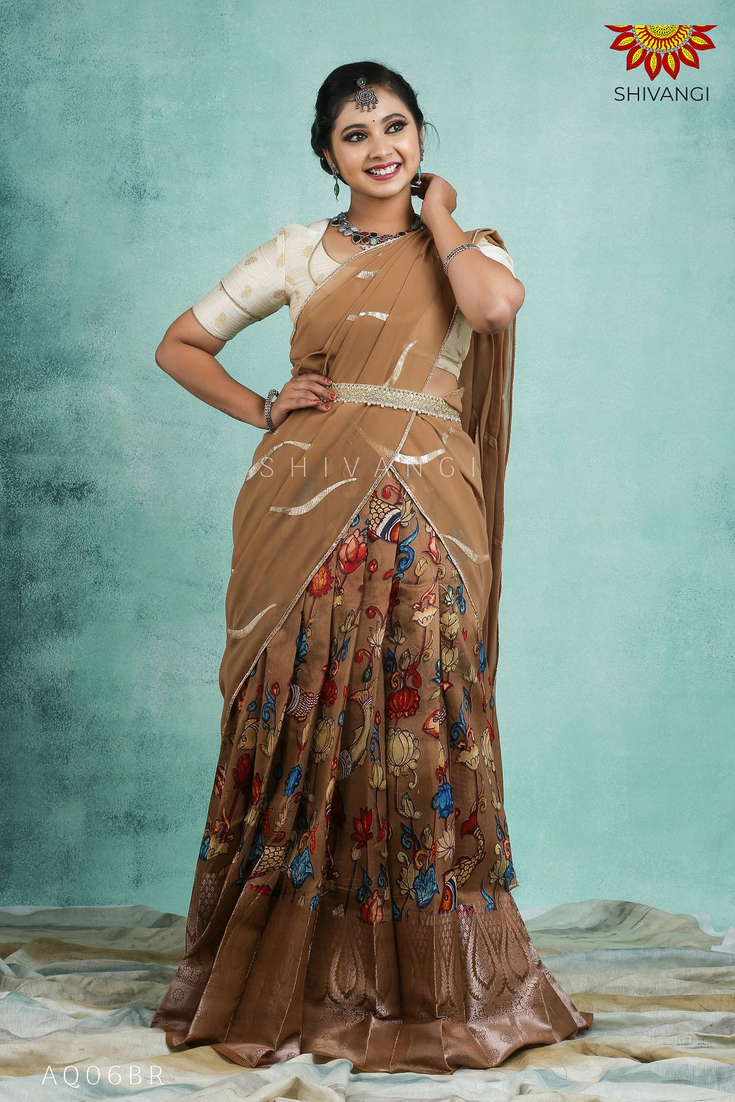 Stylish Designer Half Saree – South India Fashion